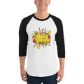 Men's 3/4th Sleeve Raglan T- Shirt - The Musical Festival