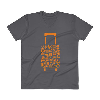 Men's V- Neck T Shirt - The Tireless Traveler: