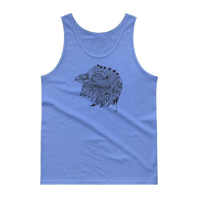 Men's Classic Tank Top - Eagle Doodle- Black & White