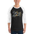 Men's 3/4th Sleeve Raglan T- Shirt - Surf Turf