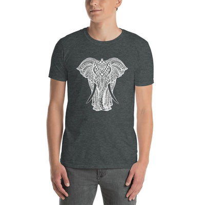 MEN'S ROUND NECK T SHIRT-Magnificent Elephant Jungle Lord