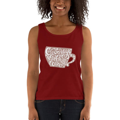 Women's Missy Fit Tank top - Good days start with coffee