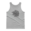 Men's Classic Tank Top - Eagle Doodle- Black & White