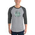 Men's 3/4th Sleeve Raglan T- Shirt - Call of the Wild