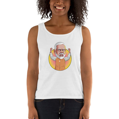 Women's Missy Fit Tank top - Narendra Modi- Raised Hands