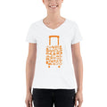 Women's V-Neck T-shirt - The Tireless Traveler: