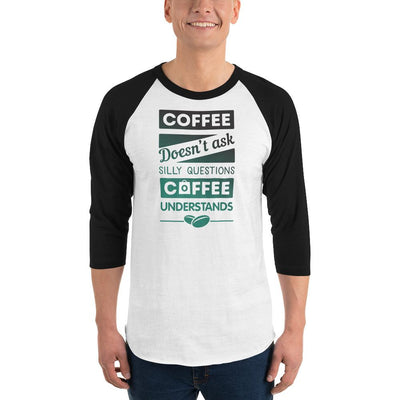 Men's 3/4th Sleeve Raglan T- Shirt - Coffee Understands