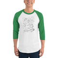 Men's 3/4th Sleeve Raglan T- Shirt - Coffee is always a good idea