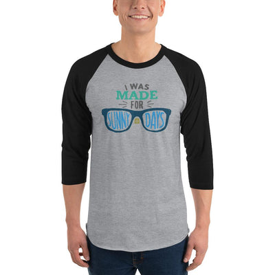 Men's 3/4th Sleeve Raglan T- Shirt - A sun-kissed Life: