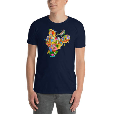 MEN'S ROUND NECK T SHIRT- India and her people