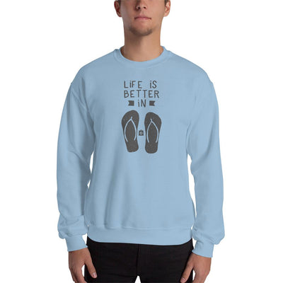 Unisex Crewneck Sweatshirt - Flip-Flop through Life