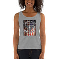 Women's Missy Fit Tank top - Proud to be an American- Eagle & Flag