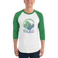 Men's 3/4th Sleeve Raglan T- Shirt - Beat of Heart