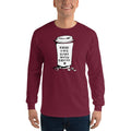 Men's Long Sleeve T-Shirt - Good days start with coffee- Takeaway cup
