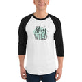 Men's 3/4th Sleeve Raglan T- Shirt - Call of the Wild