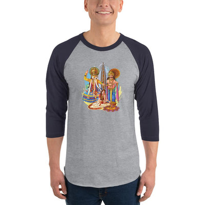 Men's 3/4th Sleeve Raglan T- Shirt - Onam- Celebration of Homecoming