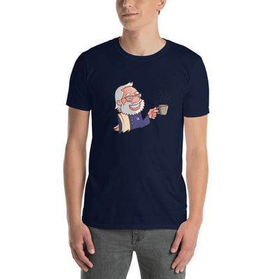 Men's Round Neck T Shirt - Namo- Drinking Chai- Cartoon