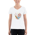 Women's V-Neck T-shirt - Narendra Modi- Party Popper