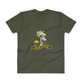 Men's V- Neck T Shirt - Hello Summer