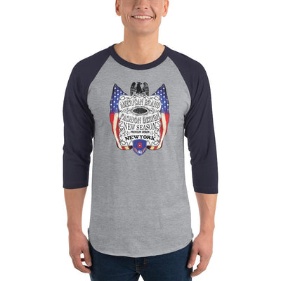 Men's 3/4th Sleeve Raglan T- Shirt - American  Brand Fashion Design