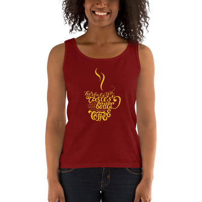 Women's Missy Fit Tank top - Herbal tea tastes better when its coffee