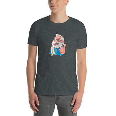 Men's Round Neck T Shirt - Namo- Cartoon -Thumbs up