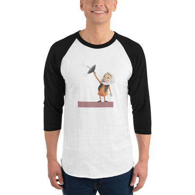 Men's 3/4th Sleeve Raglan T- Shirt - Modi- Cartoon