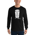 Men's Long Sleeve T-Shirt - Good days start with coffee- Takeaway cup