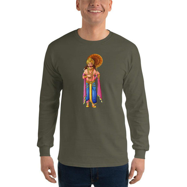 Men's Long Sleeve T-Shirt - Onam- Kerala Snapshot