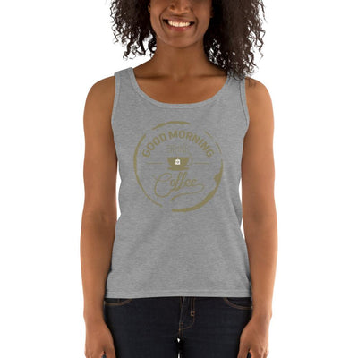 Women's Missy Fit Tank top - Good Morning- Drink Coffee
