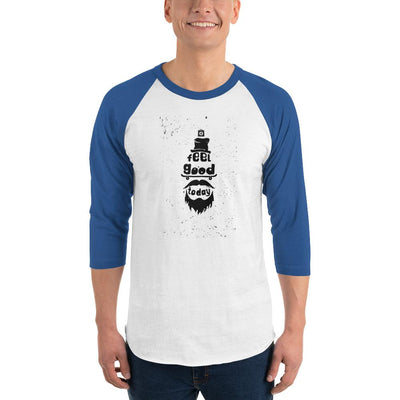 Men's 3/4th Sleeve Raglan T- Shirt - Feel Good Today