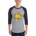 Men's 3/4th Sleeve Raglan T- Shirt - The Musical Festival