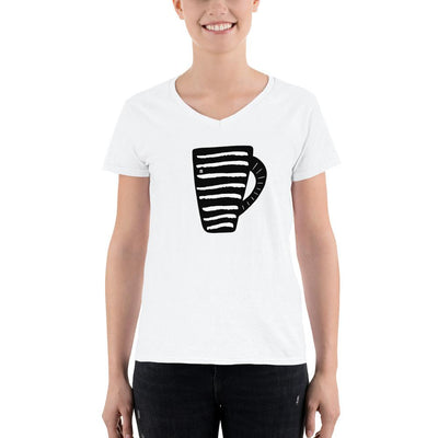 Women's V-Neck T-shirt - Coffee Mug