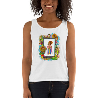 Women's Missy Fit Tank top - Onam- Mahabali