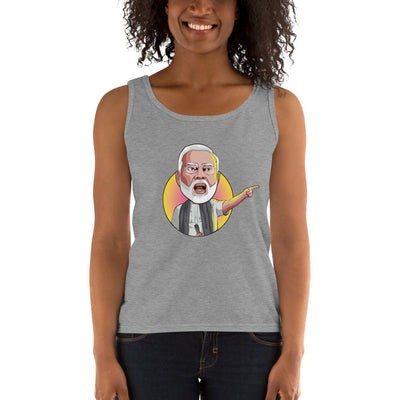 Women's Missy Fit Tank top - Narendra Modi- Angry