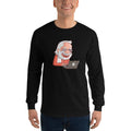 Men's Long Sleeve T-Shirt - Narendra Modi- Laptop Cartoon
