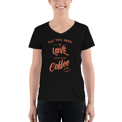 Women's V-Neck T-shirt - All you need is love