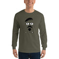 Men's Long Sleeve T-Shirt - Goatee and Moustache