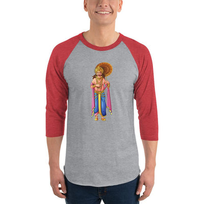 Men's 3/4th Sleeve Raglan T- Shirt - Onam- Kerala Snapshot