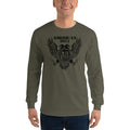 Men's Long Sleeve T-Shirt - Black Eagle- American