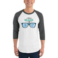 Men's 3/4th Sleeve Raglan T- Shirt - A sun-kissed Life: