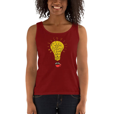 Women's Missy Fit Tank top - Coffee is always a good idea- bulb