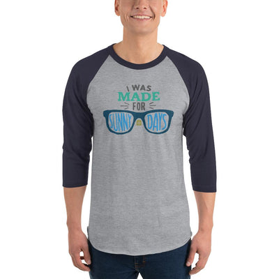 Men's 3/4th Sleeve Raglan T- Shirt - A sun-kissed Life: