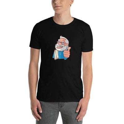Men's Round Neck T Shirt - Namo- Cartoon -Thumbs up