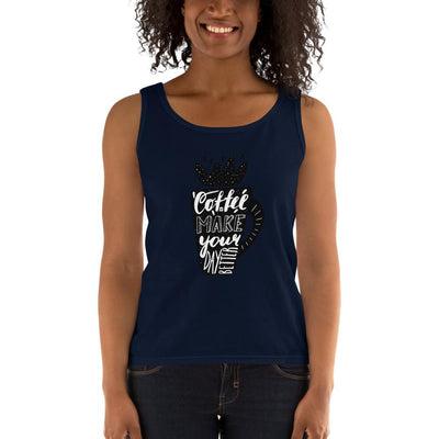 Women's Missy Fit Tank top - Coffee makes your day better