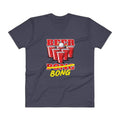 Navy / S Bengali Lightweight Fashion V-Neck T-Shirt - Beer Bong