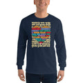 Navy / S Bengali Ultra Cotton Long Sleeve T-Shirt - Bangla Love