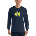 Navy / S Bengali Ultra Cotton Long Sleeve T-Shirt - Bar Counter