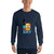 Navy / S Bengali Ultra Cotton Long Sleeve T-Shirt - I, Ba Boo Mo Shy