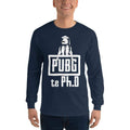 Navy / S Bengali Ultra Cotton Long Sleeve T-Shirt - PUBG Te PHD